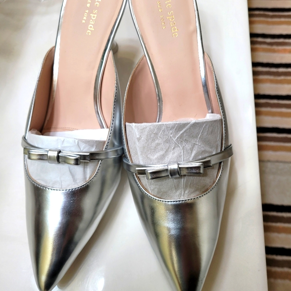 Silver Slip-ons